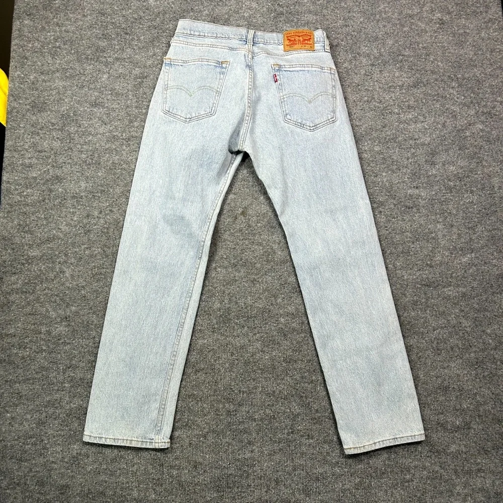 Levi's 505 Straight Jeans Men's Blue Denim Pockets Classic Zip Fly - 30X30
